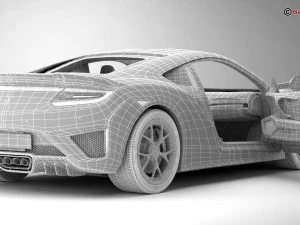 acura nsx 2017 3D Model