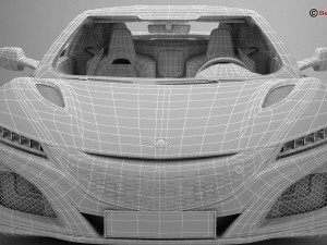 acura nsx 2017 Model 3D