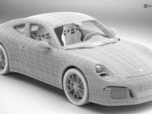 porsche 911 r 2017 3D Model