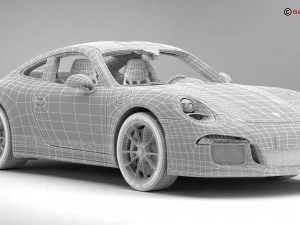 porsche 911 r 2017 3D Model