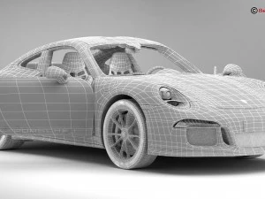 porsche 911 r 2017 3D Model