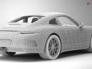 porsche 911 r 2017 3D Model