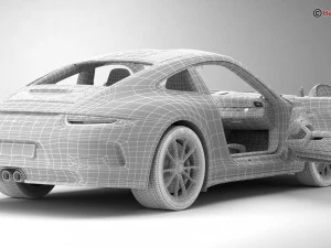 porsche 911 r 2017 3D Model