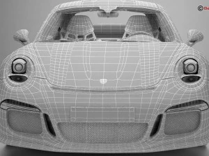 porsche 911 r 2017 3D Model