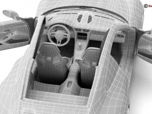 porsche 911 r 2017 3D Model