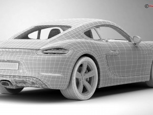 porsche 718 cayman 2017 3D Model