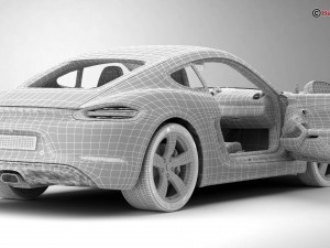 porsche 718 cayman 2017 3D Model
