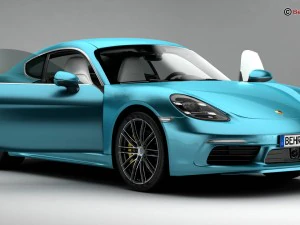 porsche 718 cayman s 2017 3D Model