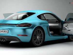 porsche 718 cayman s 2017 Modelo 3D