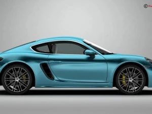 porsche 718 cayman s 2017 3D Model