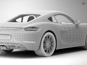 porsche 718 cayman s 2017 3D Model