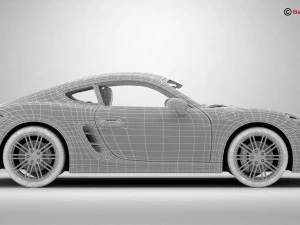 porsche 718 cayman s 2017 3D Model