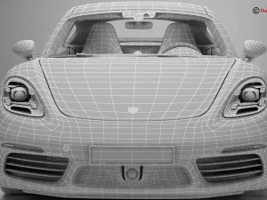 porsche 718 cayman s 2017 3D Model