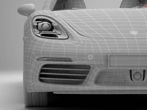 porsche 718 cayman s 2017 3D Model