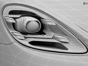 porsche 718 cayman s 2017 3D Model