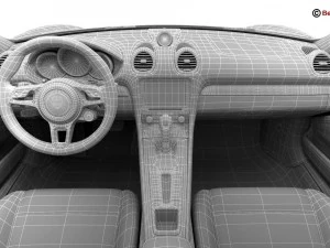 porsche 718 cayman s 2017 3D Model