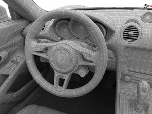 porsche 718 cayman s 2017 3D Model