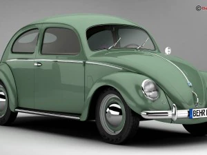 volkswagen beetle 1951 deluxe 3D Model