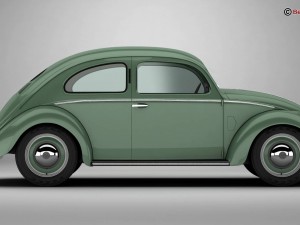 volkswagen beetle 1951 deluxe 3D Модель