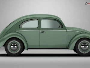 volkswagen beetle 1951 deluxe 3D Model