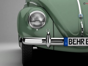 volkswagen beetle 1951 deluxe 3D Модель