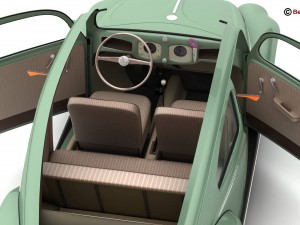 volkswagen beetle 1951 deluxe 3D Модель