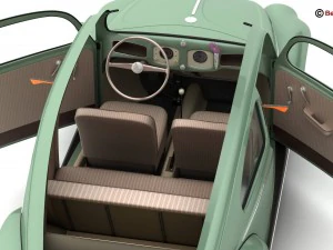 volkswagen beetle 1951 deluxe 3D Model