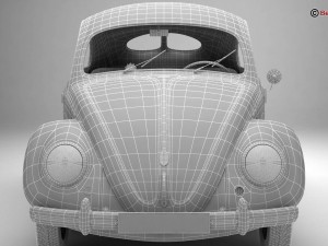 volkswagen beetle 1951 deluxe 3D Модель