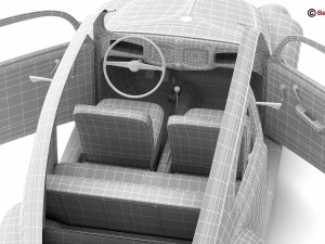 volkswagen beetle 1951 deluxe 3D Модель