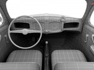 volkswagen beetle 1951 deluxe 3D Модель
