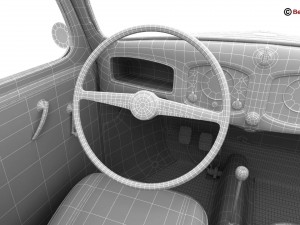 volkswagen beetle 1951 deluxe 3D Модель