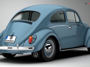 volkswagen beetle 1963 1200 deluxe Model 3D