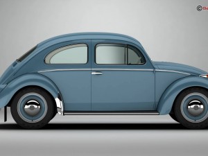 volkswagen beetle 1963 1200 deluxe Model 3D