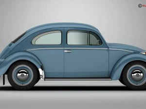 volkswagen beetle 1963 1200 deluxe 3D Model