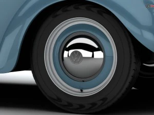 volkswagen beetle 1963 1200 deluxe 3D Model