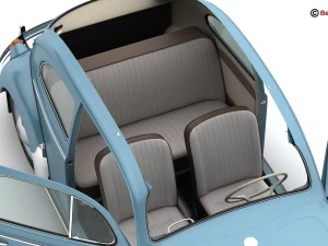 volkswagen beetle 1963 1200 deluxe 3D Model