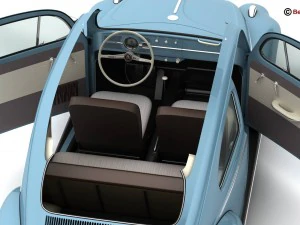 volkswagen beetle 1963 1200 deluxe 3D Model