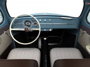 volkswagen beetle 1963 1200 deluxe Model 3D