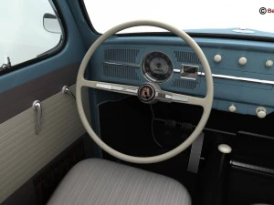 volkswagen beetle 1963 1200 deluxe 3D Model