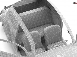 volkswagen beetle 1963 1200 deluxe Model 3D