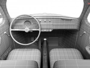 volkswagen beetle 1963 1200 deluxe Model 3D