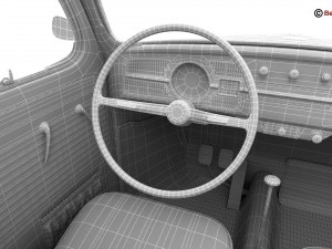 volkswagen beetle 1963 1200 deluxe Model 3D