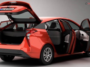 toyota prius 2016 3D Модель