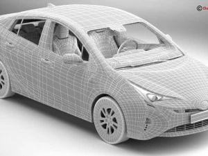 toyota prius 2016 3D Model