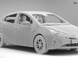 toyota prius 2016 3D Модель