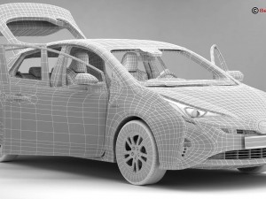 toyota prius 2016 3D Модель