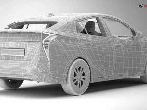 toyota prius 2016 3D Model