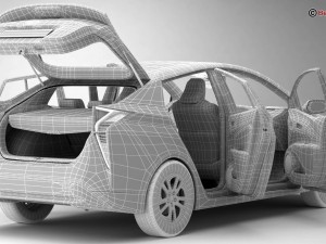 toyota prius 2016 3D Модель