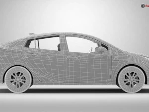toyota prius 2016 3D Model