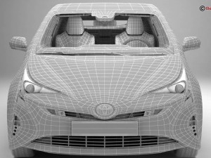 toyota prius 2016 3D Модель